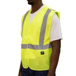 'KEY' Men's Break-A-Away Mesh Vest - Hi-Vis Yellow