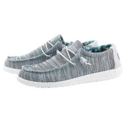 ‘Hey Dude' Men’s Wally Sox Funk - Ice Grey