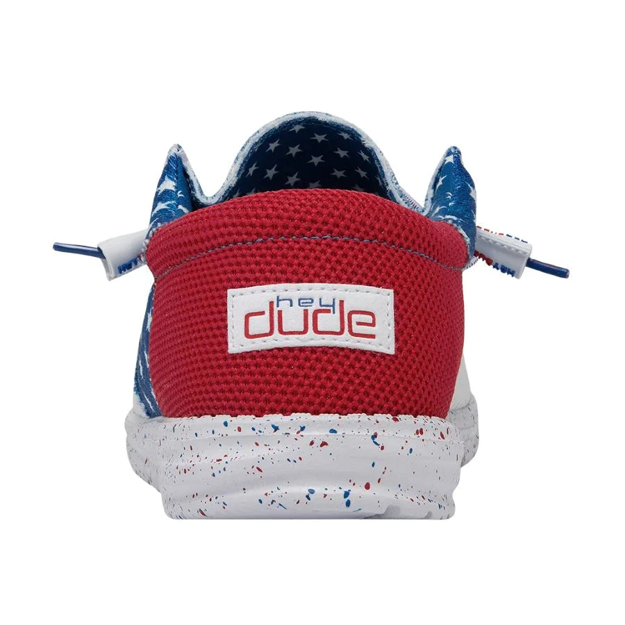'Hey Dude' Men's Wally Sox - Tri American Pride - Image 5