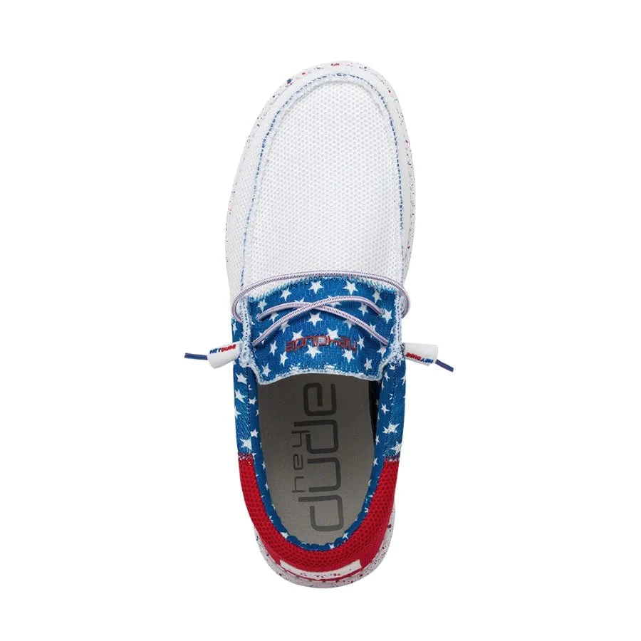 'Hey Dude' Men's Wally Sox - Tri American Pride - Image 2