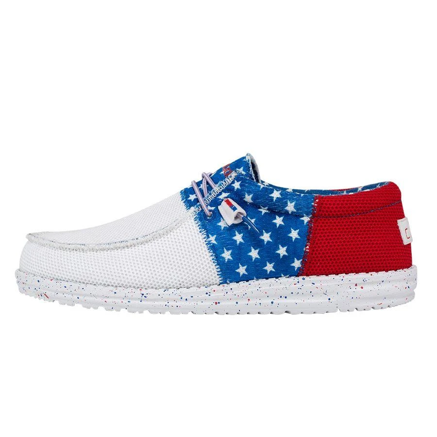 'Hey Dude' Men's Wally Sox - Tri American Pride - Image 6