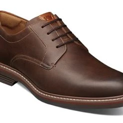 'Florsheim' Men's Norwalk Plain Toe Oxford - Brown Crazy Horse