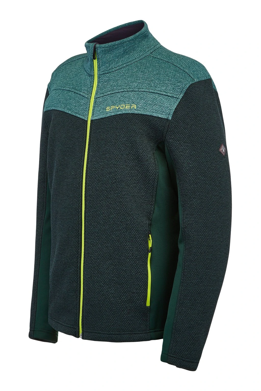 SPYDER ACTIVE SPORTS 'Spyder' Men's Encore Full Zip Fleece - Forest Ghost - Image 3