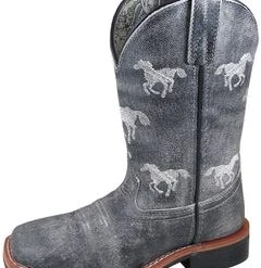Smoky Mountain Boots 'Smoky Mountain' Youth Western Square Toe - Grey