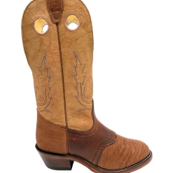 'Boulet' Men's 13" Buckaroo Western Round Toe - Cognac / Butterscotch