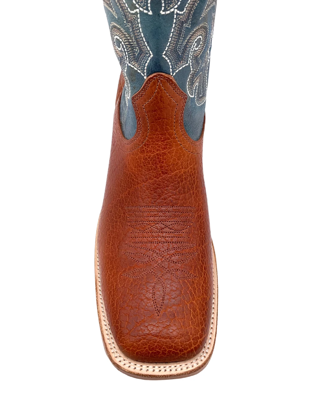 'Boulet' Men's 13" Western Square Toe - Utta Whisky / Puma Turqueza - Image 2