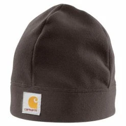 'Carhartt' Fleece Beanie - Dark Brown