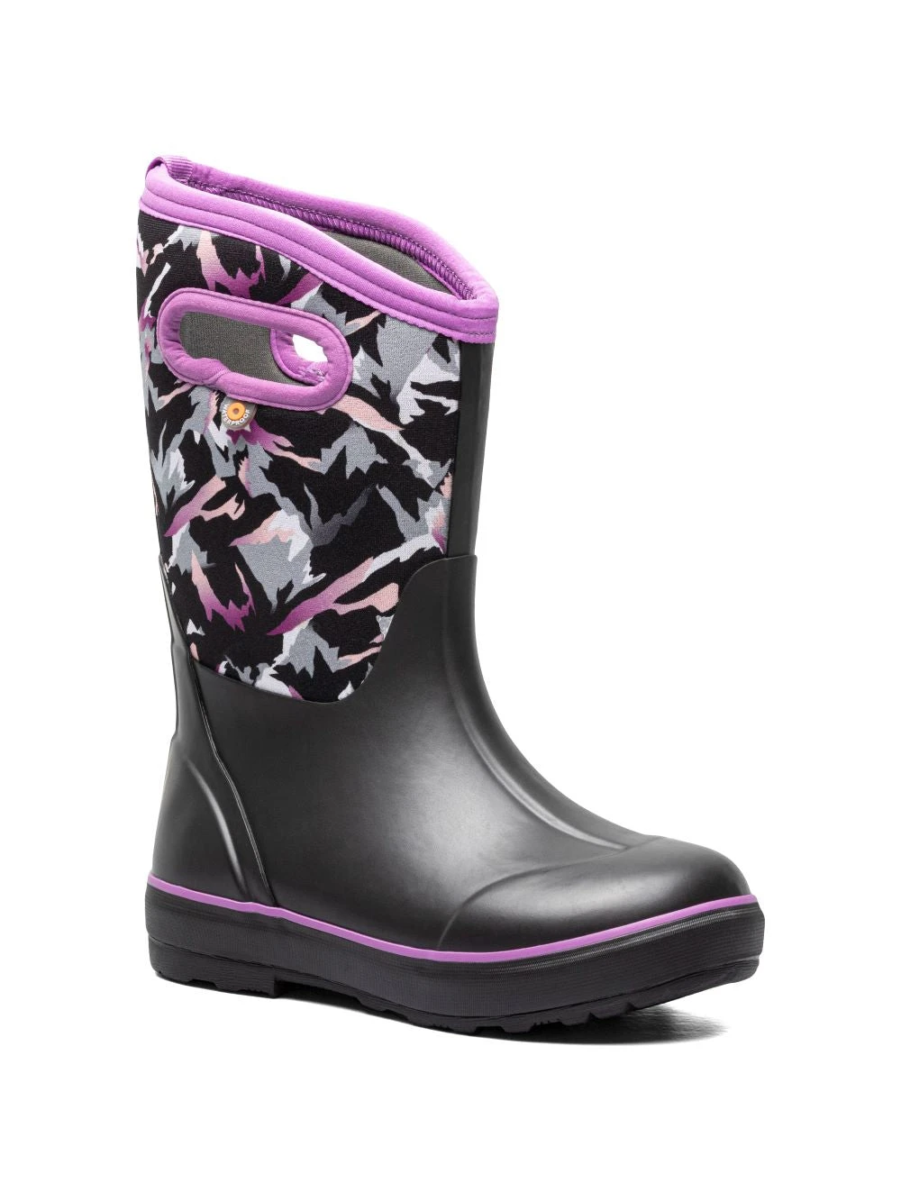 'Bogs' Kids Classic II Winter Mountain Insulated WP Rain Boots - Black Multi - Image 6