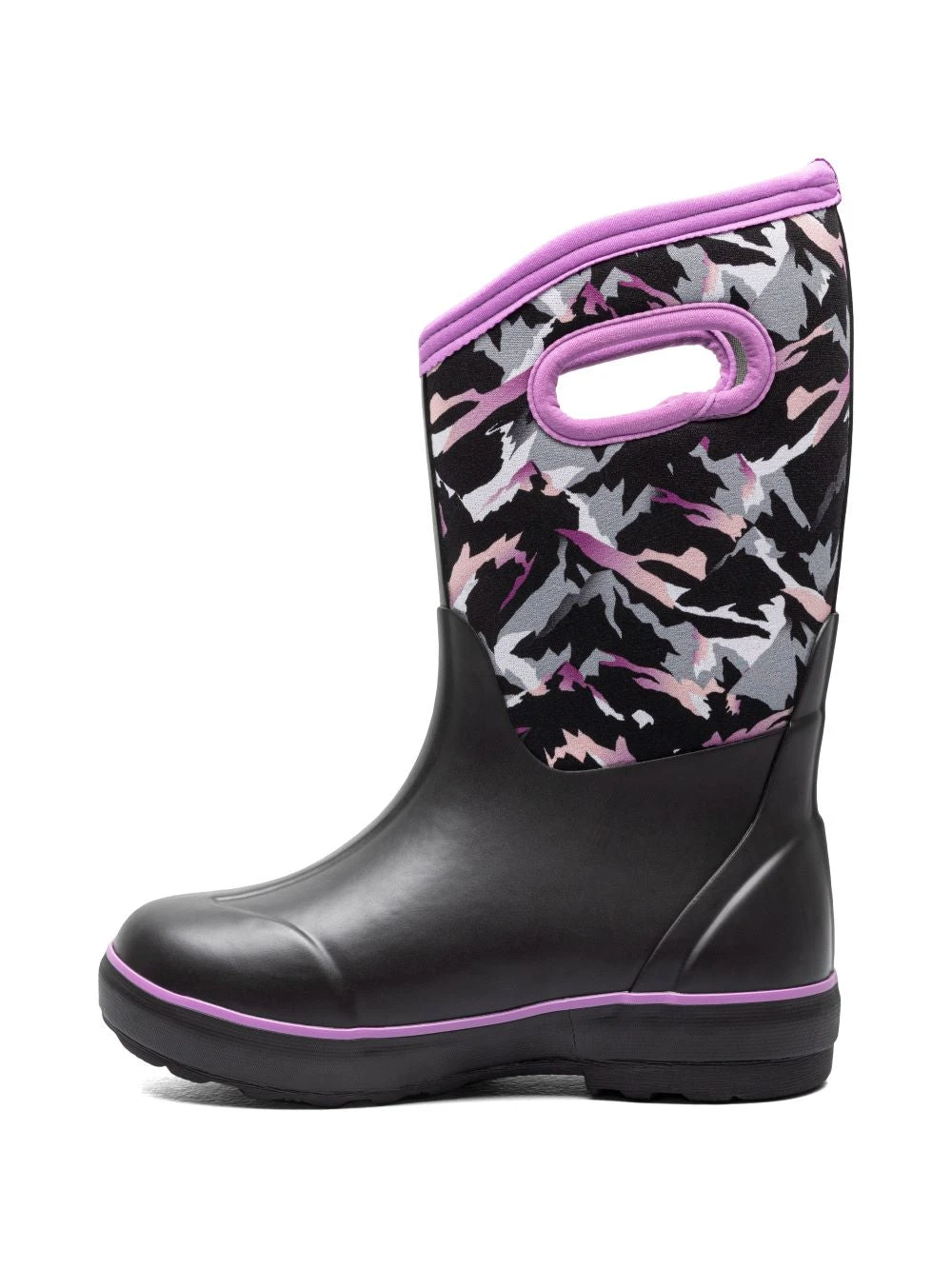 'Bogs' Kids Classic II Winter Mountain Insulated WP Rain Boots - Black Multi - Image 7