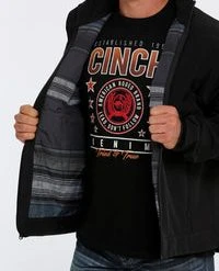 'Cinch' Men's Lined Bonded Jacket - Black