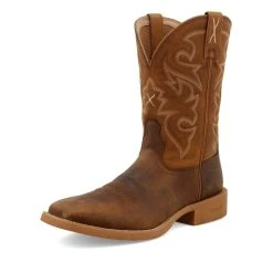 Twisted X Boots 'Twisted X' Men's 11" Tech X™ Western Square Toe - Saddle / Rustic Orange