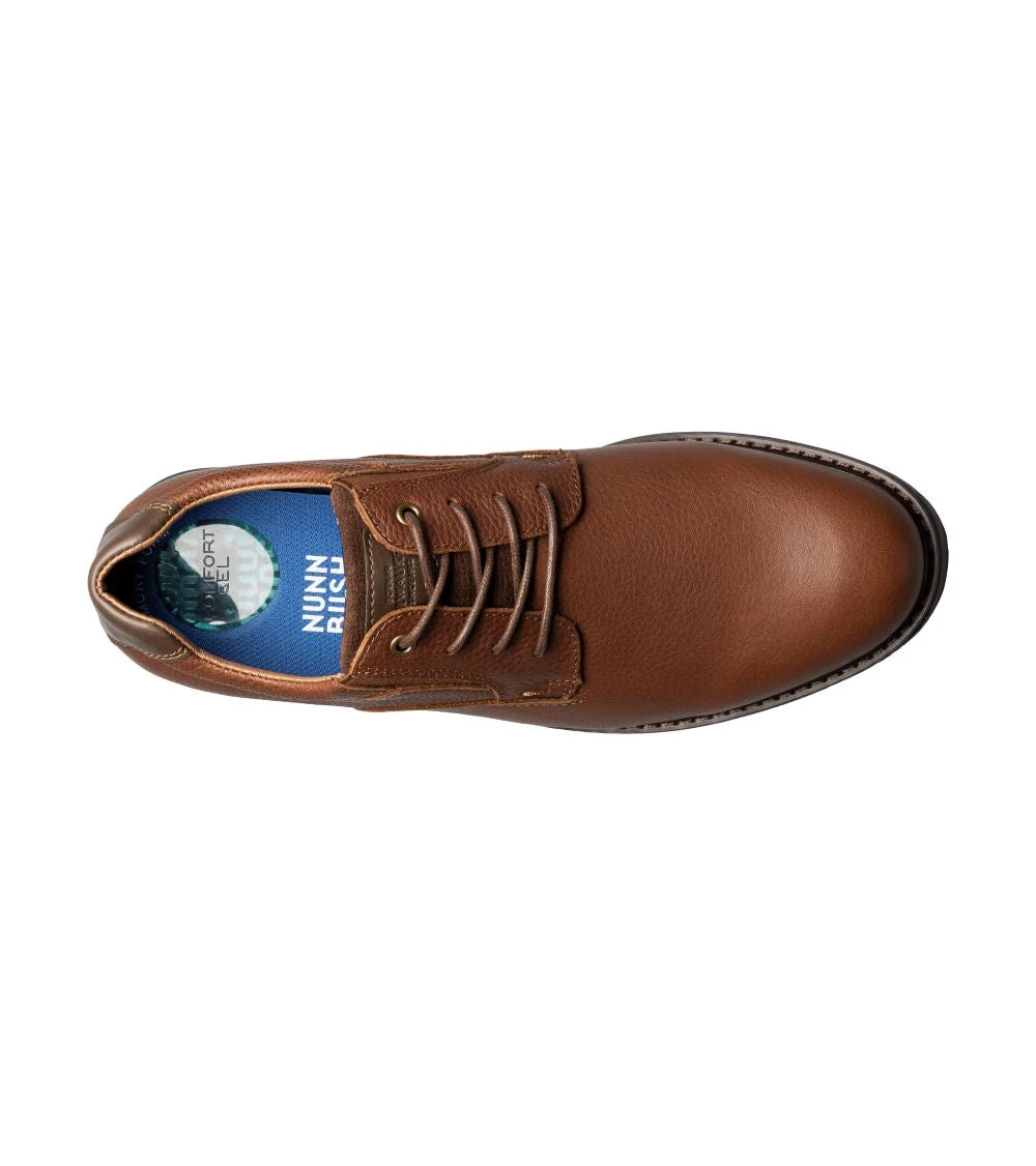 'Nunn Bush' Men's Baybridge Plain Toe Oxford - Brown - Image 2