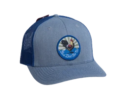 'Red Dirt Hat Company' Men's Crispy Chicken Cap - Heather Grey / Blue