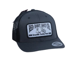 'Red Dirt Hat Company' Men's Dillo Cap - Grey / Black