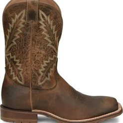 'Tony Lama' Men's 11" Bowie Western Square Toe - Oak