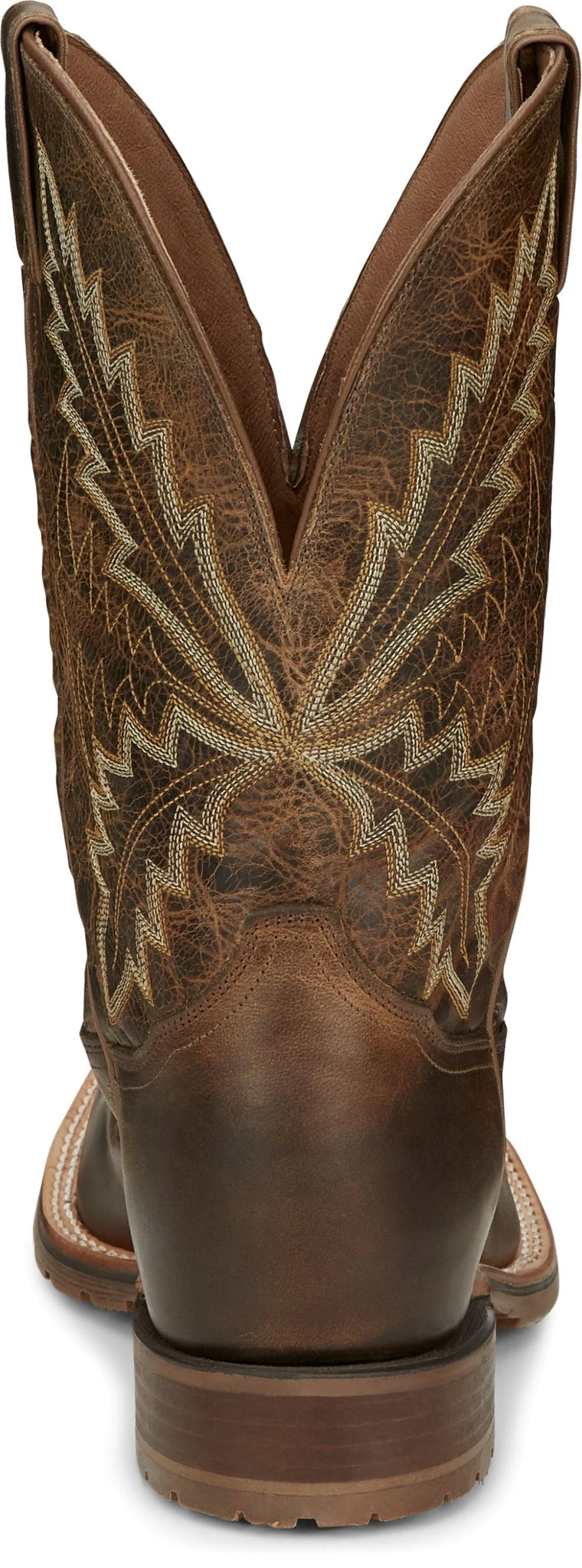 'Tony Lama' Men's 11" Bowie Western Square Toe - Oak - Image 5