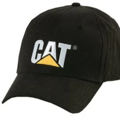 'Caterpillar' Unisex Trademark Cap - Black