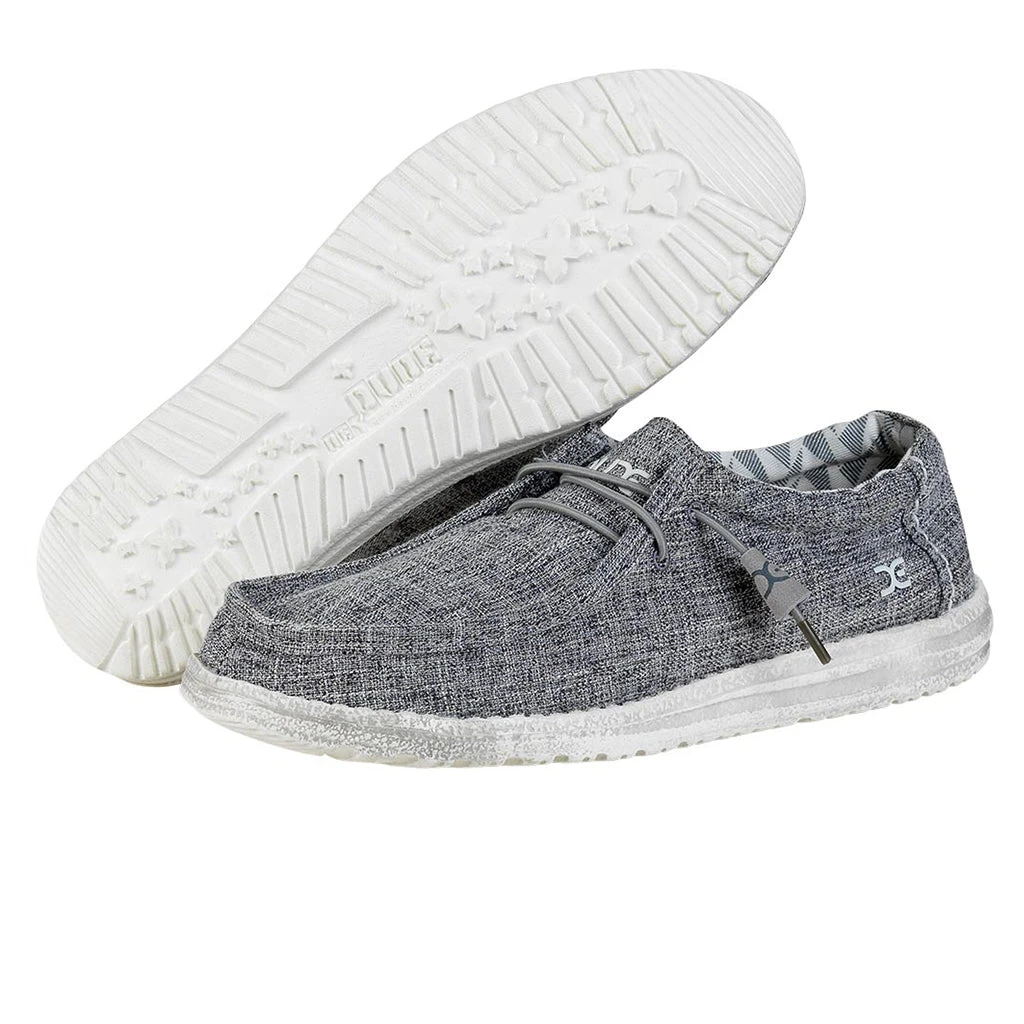 'Hey Dude' Men's Wally Linen - Iron Grey - Image 6