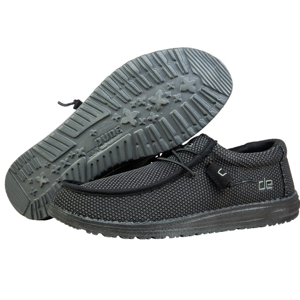 'Hey Dude' Men's Wally L Sox - Black - Image 2