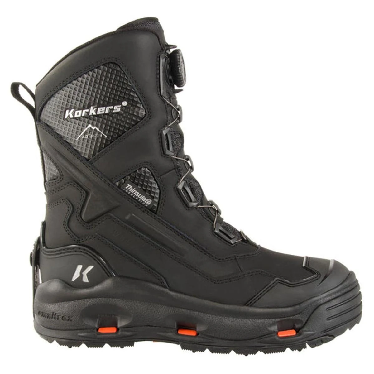KORKER'S PRODUCTS, LLC 'Korkers' Men's Polar Vortex 600GR Snow/Ice Trec Soles - Black - Image 5