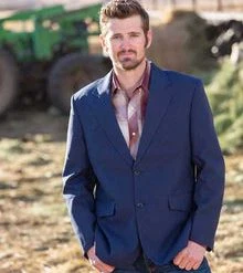 'Wyoming Traders' Men's Western Sport Jacket - Navy